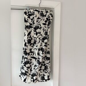 The Limited Black and White Floral Dress